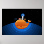Whale (Night) posters