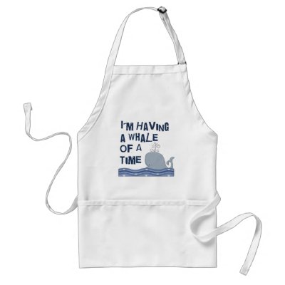 Whale of a Time Apron by CuteArt