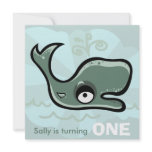 Whale of a Time Custom Birthday Party Invitations