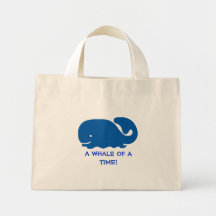 Whale of a time tote bag