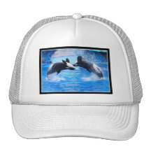 Whale Photo Baseball Cap Mesh Hats