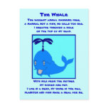 Whale poem postcard