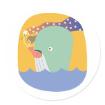 whale ride stickers