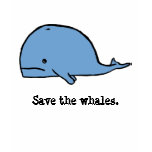 whale, Save the whales. t-shirts