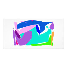 Whale Shark Dolphin Orca Rain Ocean Customised Photo Card