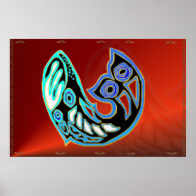 Whale Symbol Poster
