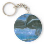 Whale tail splash keychains