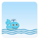 Whale Waves Sticker