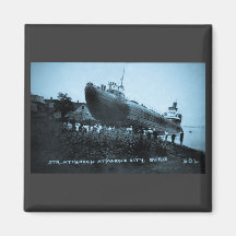 Whaleback Str Atikokan Ashore Marine City, MI Fridge Magnets