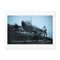 Whaleback Str Atikokan Ashore Marine City, MI Post Card