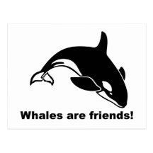 Whales Are Friends Postcards