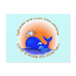 Whales Are Like People Products postcards