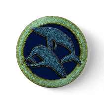 WHALES PINBACK BUTTON