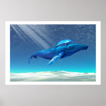 WHALES  PRINT