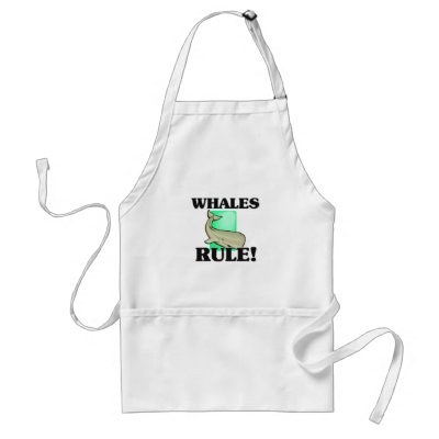 WHALES Rule! Aprons by AnimalShirts