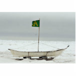 Whaling boat photo sculptures
