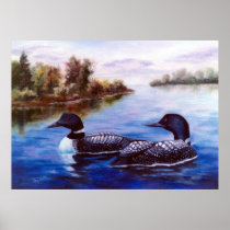 What A Pair Loon Poster