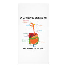 What Are You Staring At Rest Assured I've Got Guts Personalized Photo Card