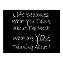What Are YOU Thinking About ? Postcard