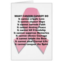 What Cancer Can Not Do Greeting Cards