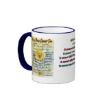 What Cancer Cannot Do (Blue & Gold Text) Mugs