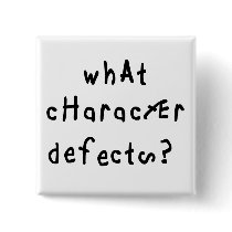 What Character Defects Button