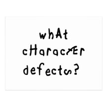 What Character Defects Post Cards