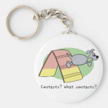 What Contacts? Dog Agility Keychain