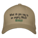 What do you say to an angery Witch?, Ribbit! embroidered hats