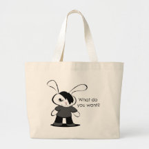 What do you want? canvas bag