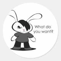 What do you want? stickers