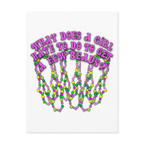 What Does a Girl Have to Do to Get a Few Beads? Post Cards