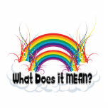 WHAT DOES IT MEAN? DOUBLE RAINBOW photo sculptures