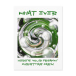 What Ever! Christmas Card postcards