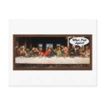 What, Fish Again? - Funny Last Supper Postcards