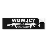 What Gun Would Jesus Choose? bumper stickers