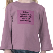 What happens at Abuelita's T-shirts