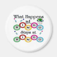 What Happens at Bingo Fridge Magnets