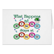 What Happens at Bingo Greeting Card