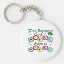 What Happens at Bingo Key Chains