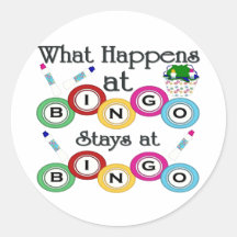What Happens at Bingo Sticker