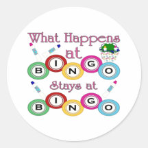 What Happens at Bingo Stickers