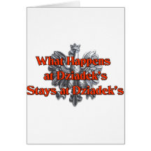 What happens at Dziadek's Stays at Dziadek's Card