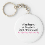 What Happens At Grandmas Stays At Grandmas Keychain