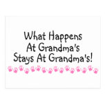What Happens At Grandmas Stays At Grandmas Postcard