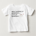 WHAT HAPPENS AT GRANDMAS...STAYS AT GRANDMAS! t-shirts
