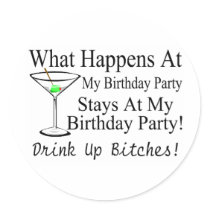 What Happens At My Birthday Party Drink Up Bitches