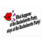 What Happens At The Bachelorette Party... Post Card