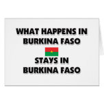 What Happens In BURKINA FASO Stays There cards