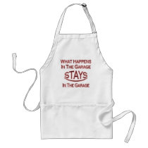 What Happens In Garage ...maroon Apron